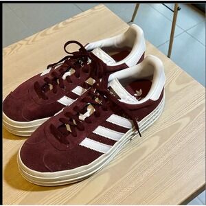 Adidas Originals‎ Gazelle Bold Shadow Red Size 8 White HQ6892